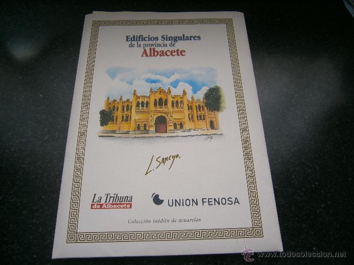 Arte: Coleccion 25 l&aacute;minas Luis Sancho Alcaide - Edificios singulares Albacete - Foto 3