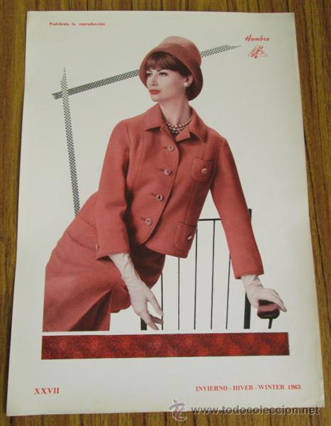Arte: Lamina de moda mujer - Invierno 1963 - Foto 1