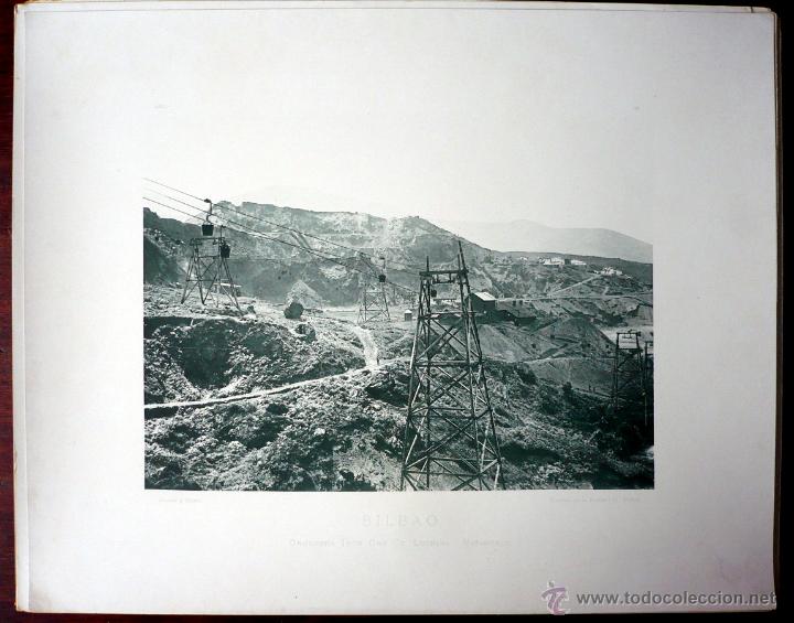 Art: ORIGINAL FOTOTIPIA DE HAUSER Y MENET MINAS ORCONERA IRON CO. LUCHANA MATAMOROS BILBAO 1892 -25X36-