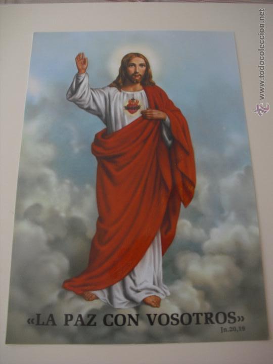 Kunst: Lamina Jesucristo. La paz con vosotros. 30 x 21 cm