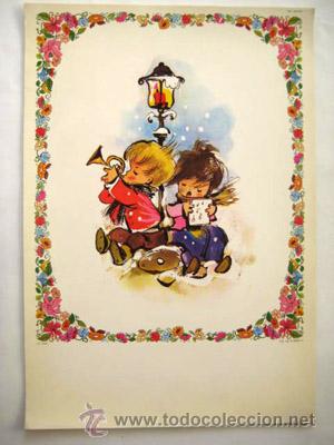 Arte: L&aacute;mina : CANCI&Oacute;N DE NAVIDAD. Ed.Ingro - Foto 1