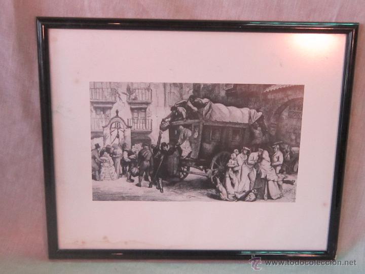 Kunst: LAMINA ANTIGUA ENMARCADA