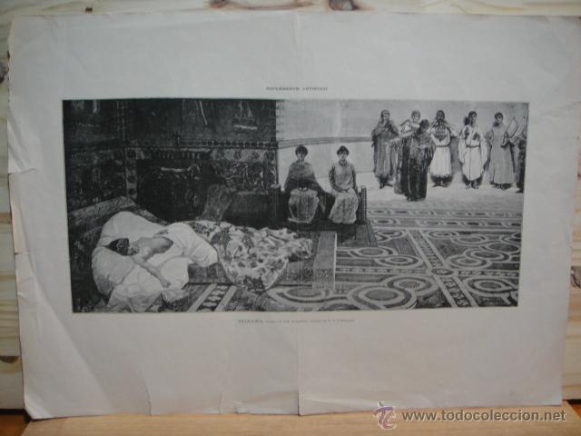 Arte: litografia suplemento artistico - teodora - Foto 1
