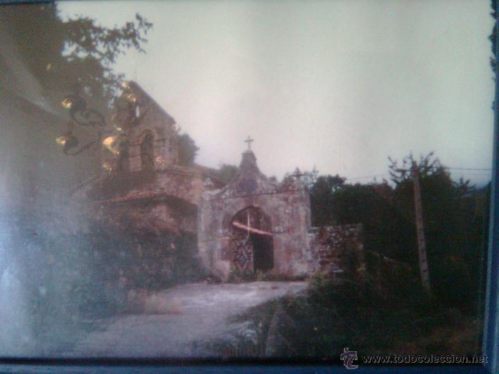 Kunst: Iglesia de Aniezo - li&eacute;bana - Cantabria Oeste.. en bonito marco acristalado de 40 por 50 cms