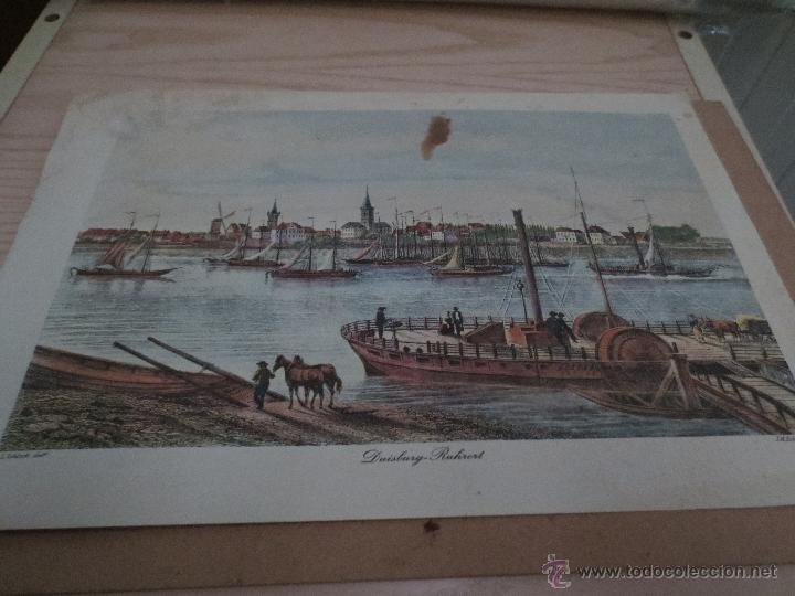 Art: antigua lamina. duisburg ruhrort.