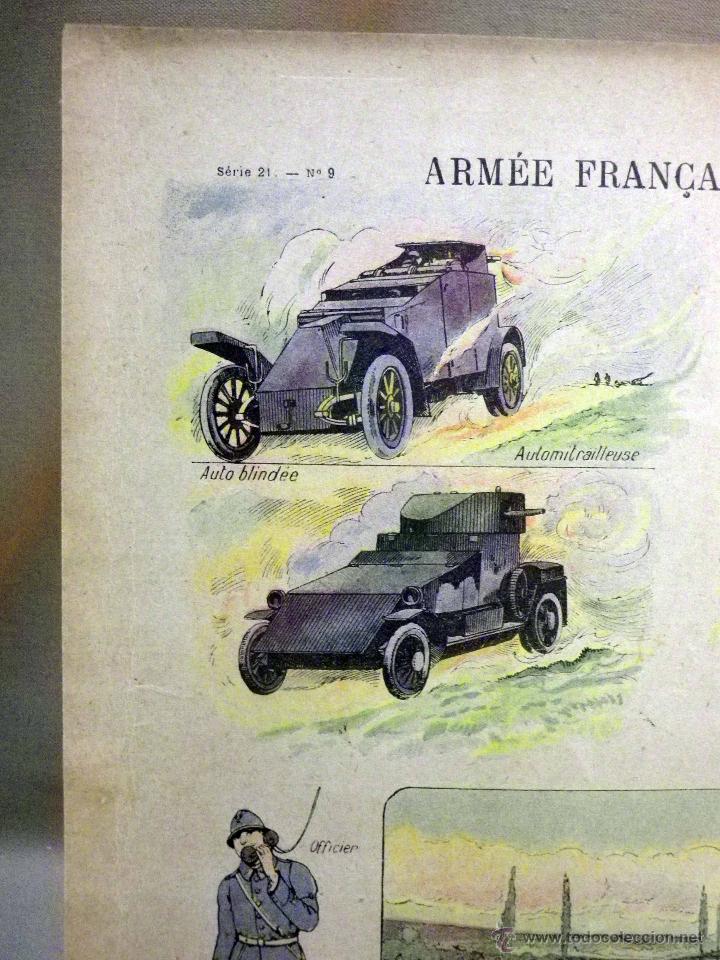 Arte: LAMINA ANTIGUA, IMAGERIE QUANTIN, SERIE 21, N&ordm; 9, 1920s, ARMEE FRANCAISE, GENIE, ZAPADORES, WW1