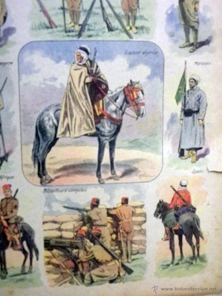 Arte: LAMINA ANTIGUA, IMAGERIE QUANTIN, SERIE 21, N&ordm; 10, 1920s, ARMEE FRANCAISE, TROPAS COLONIALES, WW1