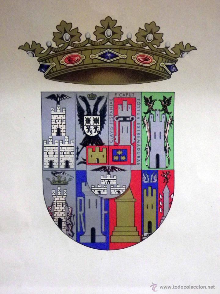 Arte: LAMINA ANTIGUA, ANTIGUO ESCUDO HER&Aacute;LDICO DE LA DIPUTACI&Oacute;N DE ALBACETE