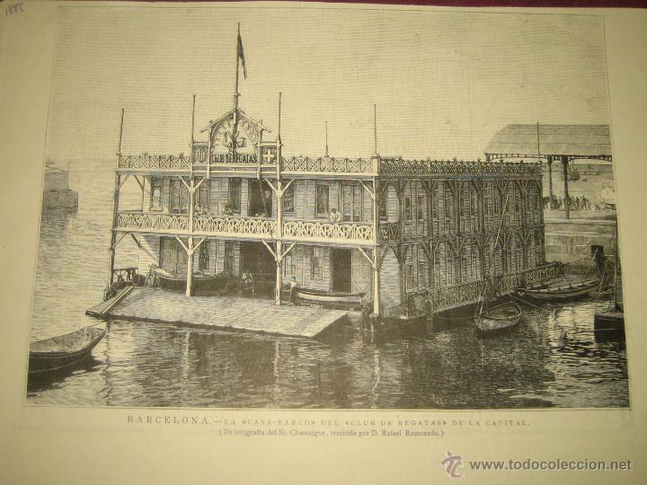 Kunst: CASA - BARCO DEL CLUB DE REGATAS DE BARCELONA..... FI XIX