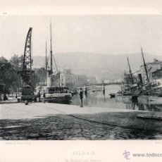 Arte: FOTOTIPIA BILBAO. EL MUELLE DEL ARENAL. AÑO 1898. Nº 181