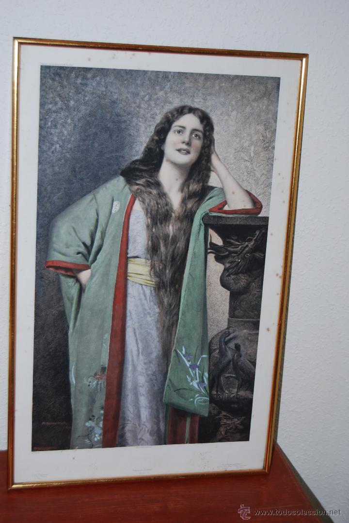 Arte: L&Aacute;MINA ANTIGUA - M. NONNEMBRUCH - RETRATO MUJER - PHOTOGRAPHISCHE GESELLSCHAFT BERLIN 1902