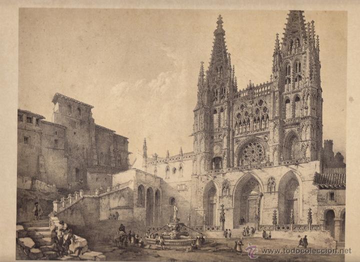 Art: Grabado de la Catedral de Burgos (reproducion)