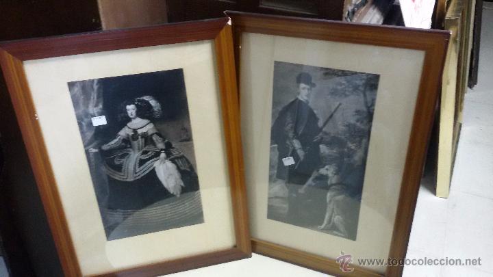 Kunst: DOS L&Aacute;MINAS ENMARCADAS CON PERSONAJES DE &Eacute;POCA