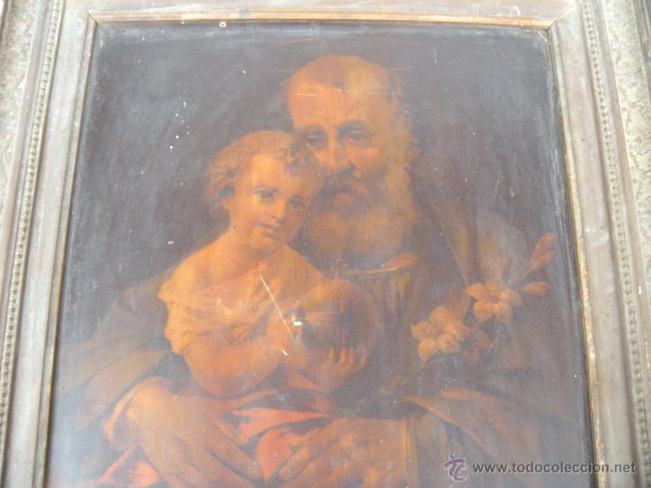 Art: ANTIGUO MARCO CON L&Aacute;MINA DE SAN JOS&Eacute; CON NI&Ntilde;O JES&Uacute;S
