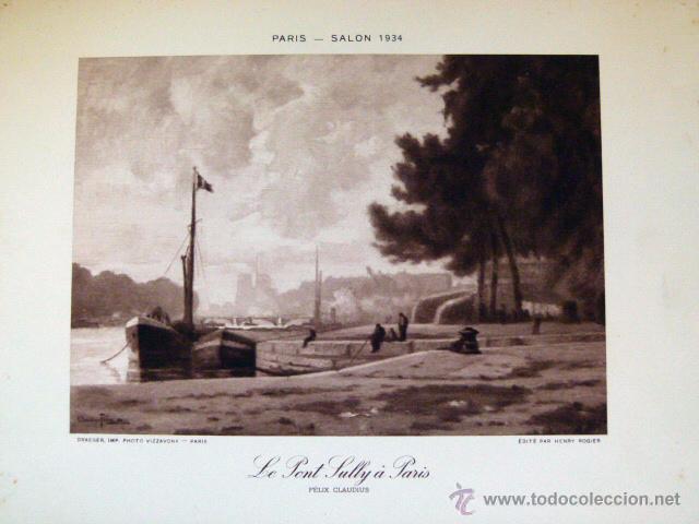 Art: ANTIGUA LAMINA DEL SALON DE PARIS 1934
