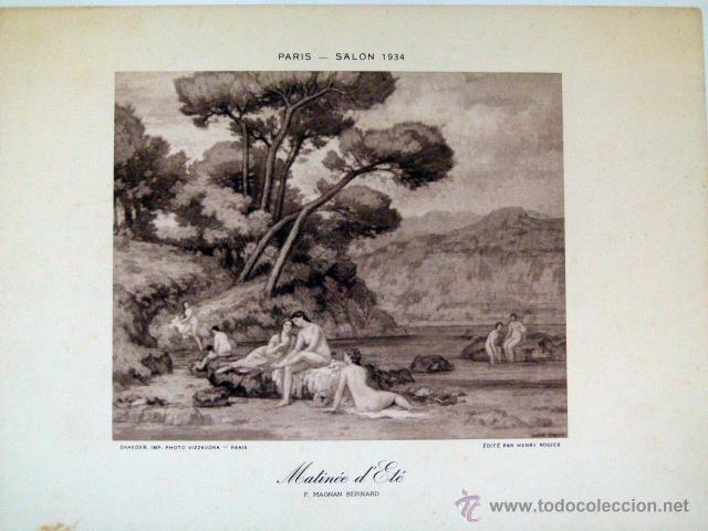 Art: ANTIGUA LAMINA DEL SALON DE PARIS 1934