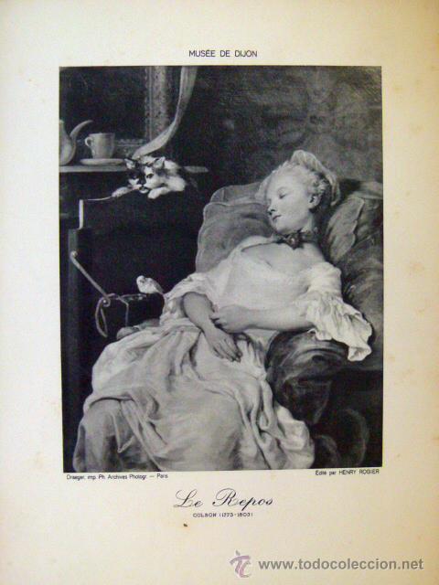 Arte: Antigua Lamina de Musee de Dijon