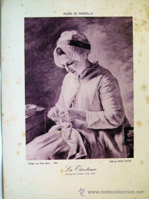 Arte: Antigua L&aacute;mina del Musee de Marseille - Foto 1