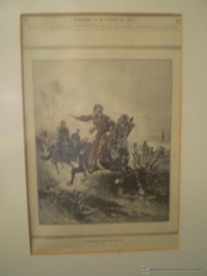 Arte: LAMINA MILITAR ATAQUE DE 1885 DE LIBRO - Foto 1