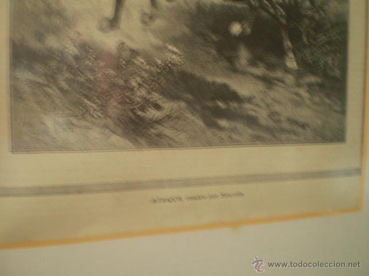 Arte: LAMINA MILITAR ATAQUE DE 1885 DE LIBRO - Foto 4