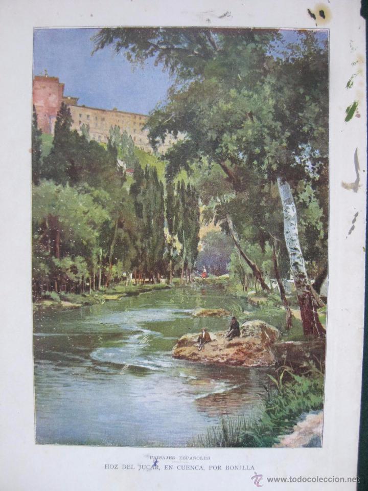 Art: BLANCO Y NEGRO - FIRMADO BONILLA - HOZ DE JUCAR, EN CUENCA -LAMINA ANTIGUA PROCEDENTE DE LA REVISTA
