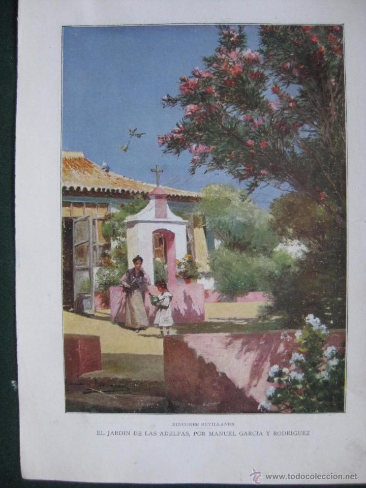 Art: BLANCO Y NEGRO- FIRMADO MANUEL GARCIA RODRIGUEZ-EL JARDIN DE LAS ADELFAS - DIBUJO REVISTA