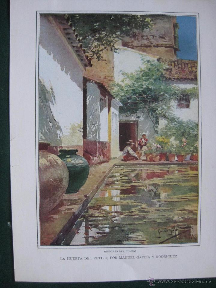 Art: BLANCO Y NEGRO- FIRMADO MANUEL GARCIA RODRIGUEZ-LA HUERTA DEL RETIRO - DIBUJO REVISTA