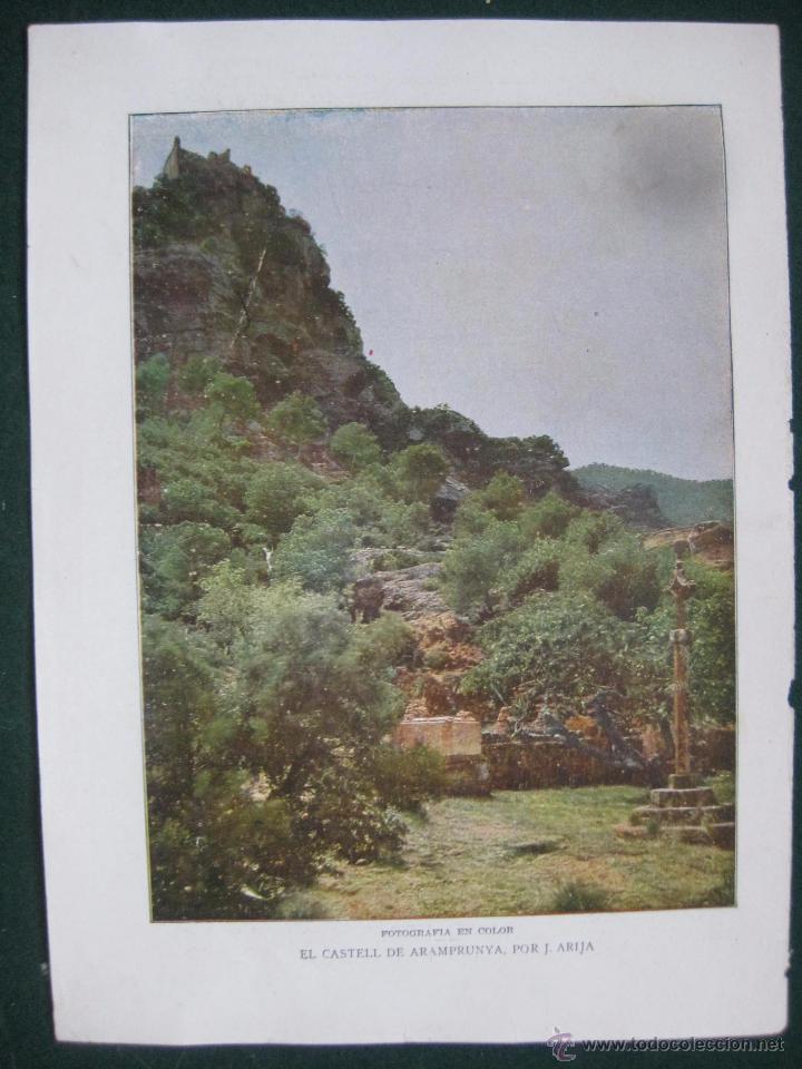 Art: BLANCO Y NEGRO- FOTOGRAFIA EN COLOR DE J.ARIJA-EL CASTELL DE ARAMPRUNYA -ILUSTRACION REVISTA