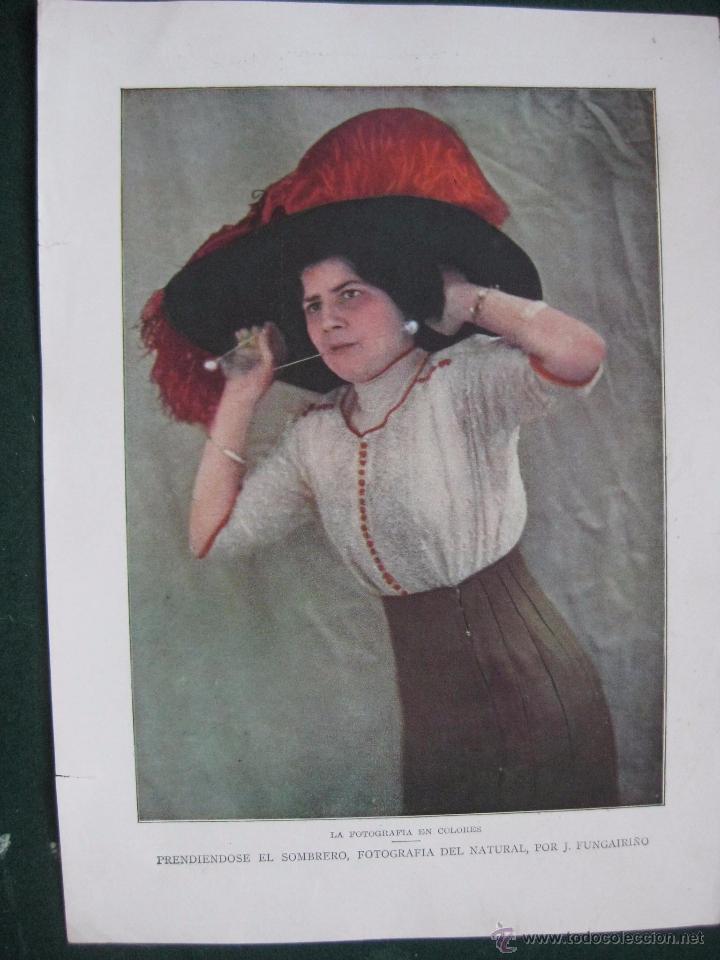 Art: BLANCO Y NEGRO- FOTOGRAFIA EN COLOR DE FUNGAIRI&Ntilde;O - PRENDIENDOSE ELSOMBRERO -ILUSTRACION REVISTA