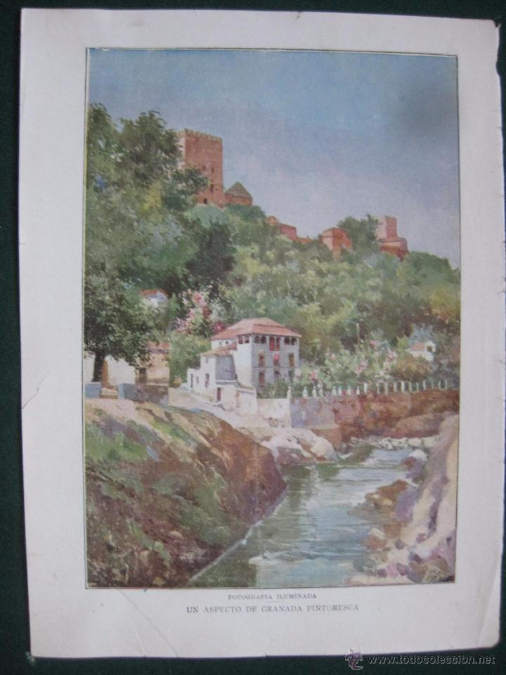 Art: BLANCO Y NEGRO- FOTOGRAFIA UN ASPECTO DE GRANADA PINTORESCA -ILUSTRACION REVISTA