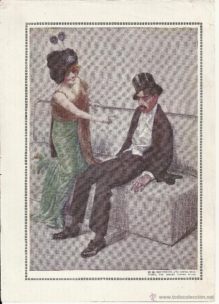 Art: BLANCO Y NEGRO - LAMINA DEL BLANCO Y NEGRO-DIBUJO ADOLFO LOZANO SIDRO-A&Ntilde;O NUEVO VIDA NUEVA