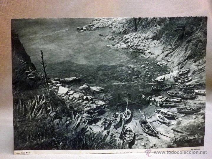 Art: ANTIGUA LAMINA, TOSSA, COSTA BRAVA, 29,5 x 20,5 cm. DE ALMANAQUE,1940s