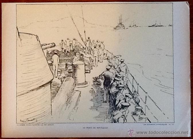 Kunst: LAMINA FRANCESA. A&Ntilde;OS 30. MARINA- MILITAR. ENVIO INCLUIDO EN EL PRECIO.