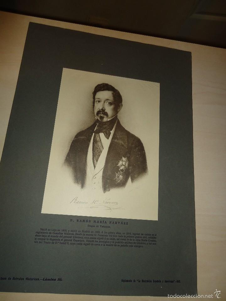 Art: 1912 - D. RAM&Oacute;N M&ordf; NARV&Aacute;EZ DUQUE DE VALENCIA ( LOJA 1800) - RETRATO Y BREVE BIOGRAF&Iacute;A - 40X29,5