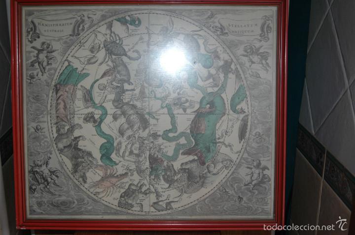 Art: PRECIOSA L&Aacute;MINA ENMARCADA. CONSTELACIONES. ZODIACO. MAPA.