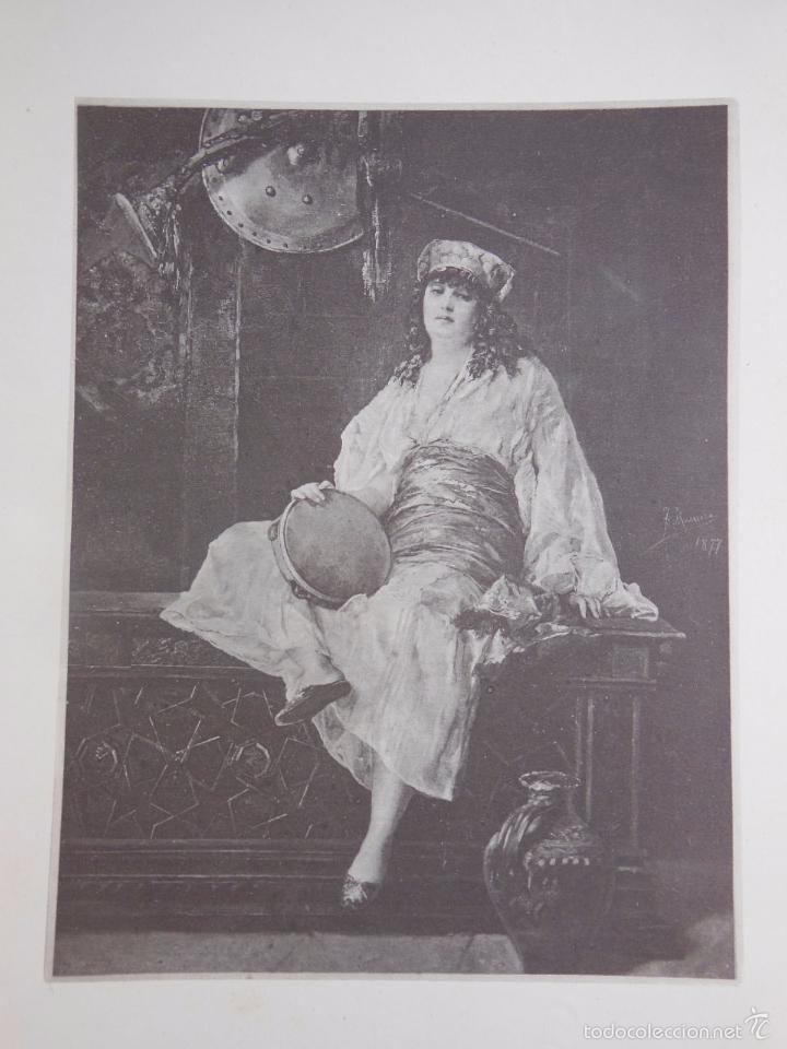 Art: Antigua L&aacute;mina : LA ESCLAVA. MASRIERA Francisco. 1880. Renaixensa