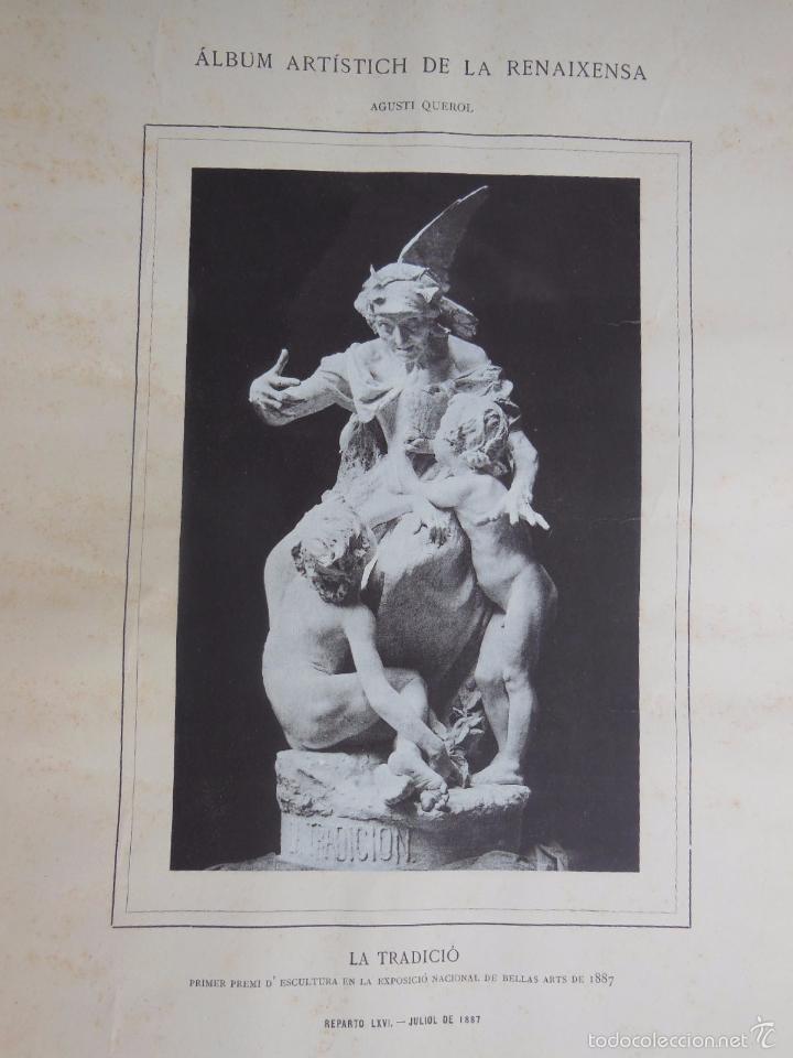 Kunst: Antigua Lamina : LA TRADICI&Oacute;. QUEROL Agust&iacute;. 1886. Renaixensa