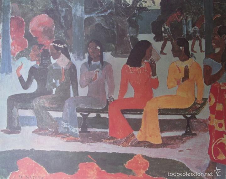 Art: PAUL GAUGUIN - TA MATETE (1892) - LAMINA - MEDIDAS 34 x 43