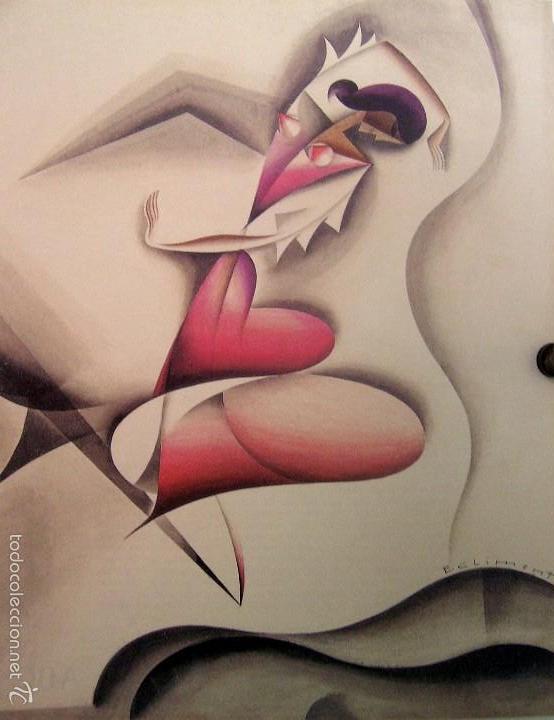 Art: ENRIQUE CLIMENT PALAHI - BAILARINA - LAMINA - MEDIDAS 26,5 x 33,5