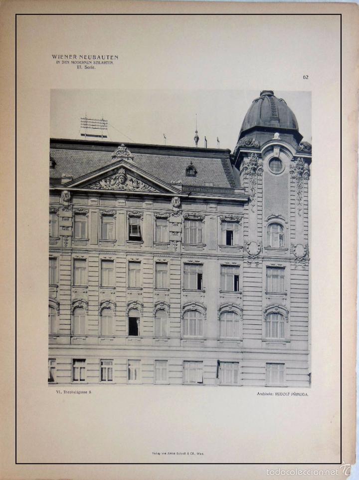 Art: Antigua L&aacute;mina : VI, THEOBALDGASSE 8. 1906 PRIHODA Rudolf (Architekten)