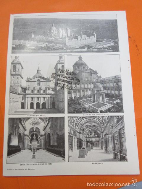 Arte: LAMINA - EL ESCORIAL - Foto 2