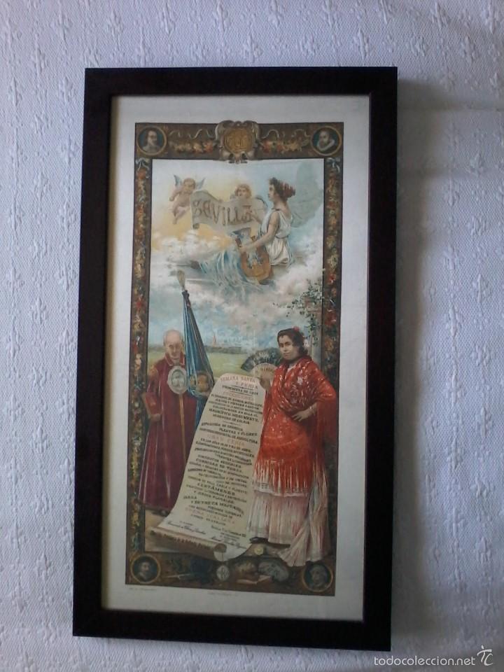 Arte: cartel de seda 1901 - Foto 1