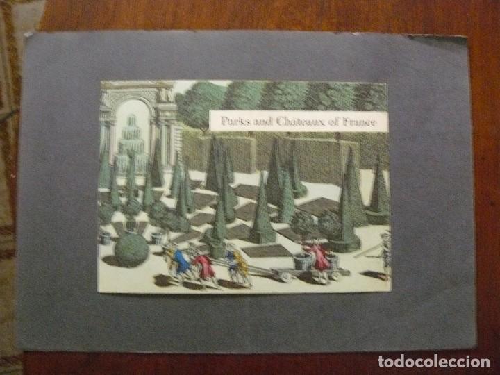 Kunst: LÁMINA ANTIGUA - pARQUES Y CASTILLOS DE fRANCIA