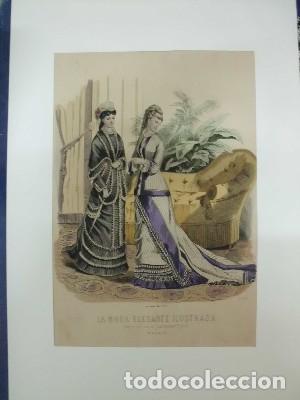 Kunst: LITOGRAFIA. L&Aacute;MINA LA MODA ELEGANTE ILUSTRADA. CON PASPARTU N&ordm; 1581 D   G-MODA-018