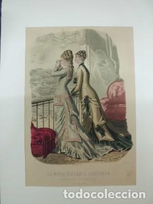 Kunst: LITOGRAFIA. L&Aacute;MINA LA MODA ELEGANTE ILUSTRADA. CON PASPARTU N&ordm; 1581   G-MODA-022