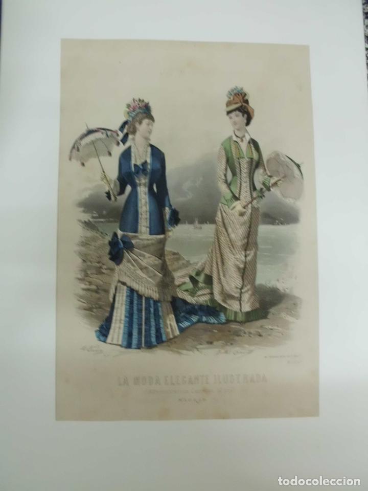 Kunst: LITOGRAFIA. L&Aacute;MINA LA MODA ELEGANTE ILUSTRADA. CON PASPARTU N&ordm; 1574 D   G-MODA-026