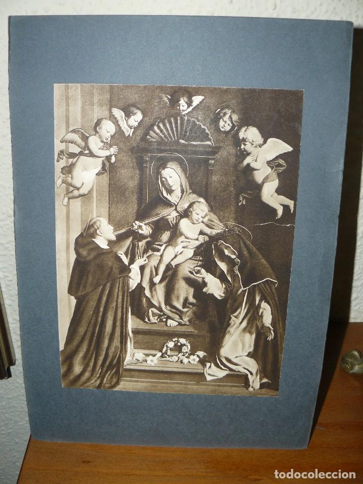 Art: Antigua l&aacute;mina - La virgen del rosario de Ceresa Carlo