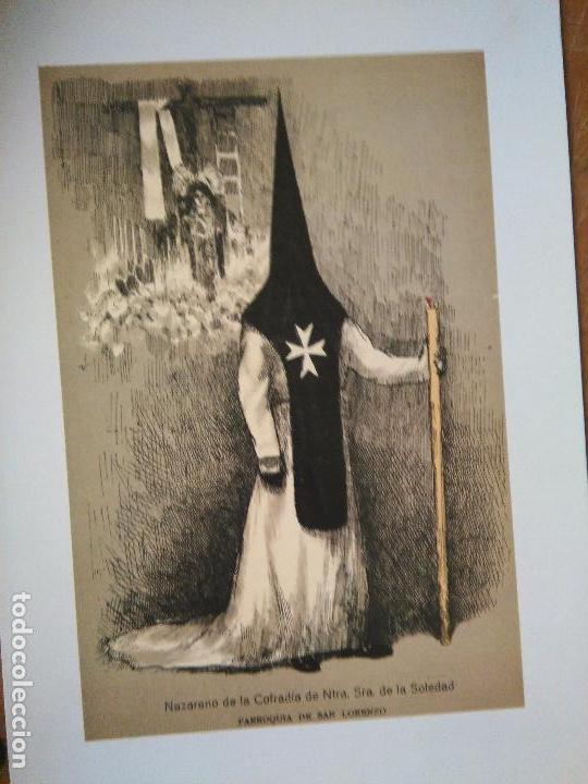 Art: LOS NAZARENOS DE SEVILLA LAMINA semana santa 33X23 cmts NAZARENO DE LA COFRADIA -