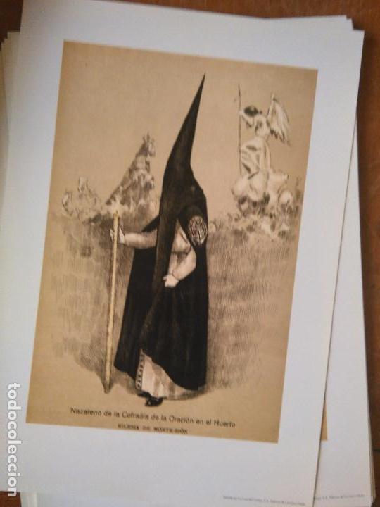 Arte: LOS NAZARENOS DE SEVILLA LAMINA semana santa 33X23 cmts NAZARENO DE LA COFRADIA -