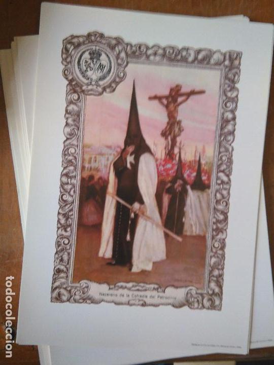 Art: LOS NAZARENOS DE SEVILLA LAMINA semana santa 33X23 cmts NAZARENO DE LA COFRADIA -